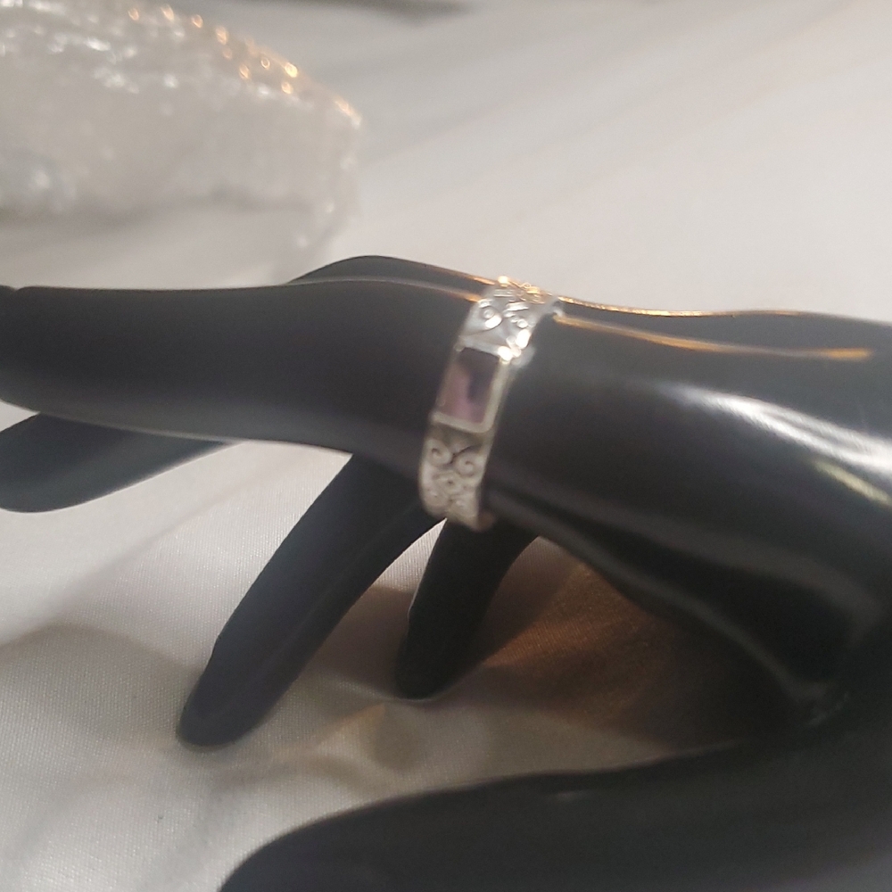 Brighton Sayan Sterling 925 silver Ring  with Lavander Color citrine